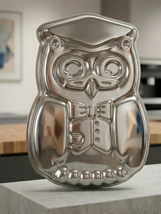 Wilton Other - Wilton Vintage 1978 Mister Owl Cake Pan Aluminum Graduation Mold 502-7644